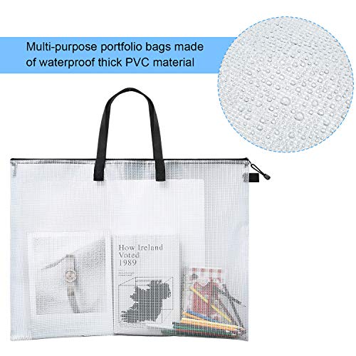 Outus Art Portfolio Bag Poster Storage Bag Board Holder With Handle And Zipper 19 X 24 Inch Organizer Transparent Bag For Large Posters, Poster Board, Painting, Bulletin Boards (1 Piece) #TOP2