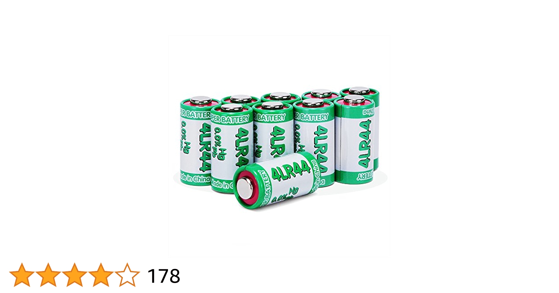 Amazon | LiCB 10本セット 4LR44 6V アルカリ電池 | LiCB | 乾電池