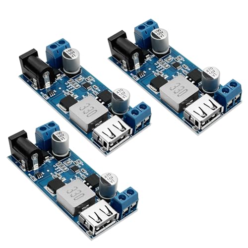 Ya en mundofriki.es: Hoembpn 3Pcs Buck Converter Módulo DC-DC 24V/12V a 5V 5A Convertidor Reductor de Voltaje de Potencia 9-36V a 5,2V con Puerto USB,para Raspberry Pi, Arduino, Carga de Coches, Proyecto de Bricolaje