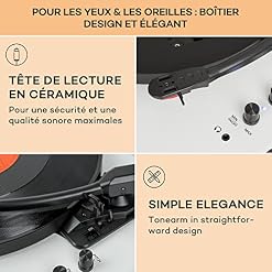 Platine Vinyle TT-Classic Plus Protection Contre la poussière Fonction d’enregistrement Bluetooth 33/45/78 TR/Min… - Les Beatles, Paul McCartney, John Lennon, RIngo Starr, George Harrison Platine Vinyle TT-Classic Plus Protection Contre la poussière Fonction d'enregistrement Bluetooth 33/45/78 TR/Min… – Image 5