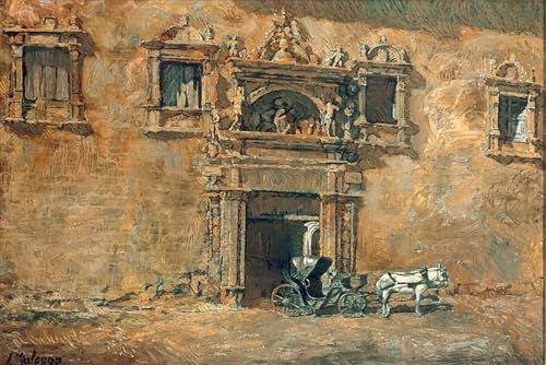 Cuadro de lienzo El Portal del Palacio Ignacio Zuloaga regalo decoración