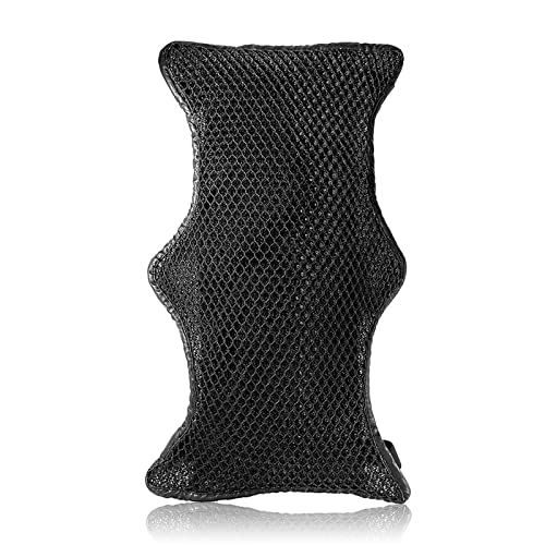 Housse de siège de moto coussin respirant anti-chaleur pour selle de deux-roues