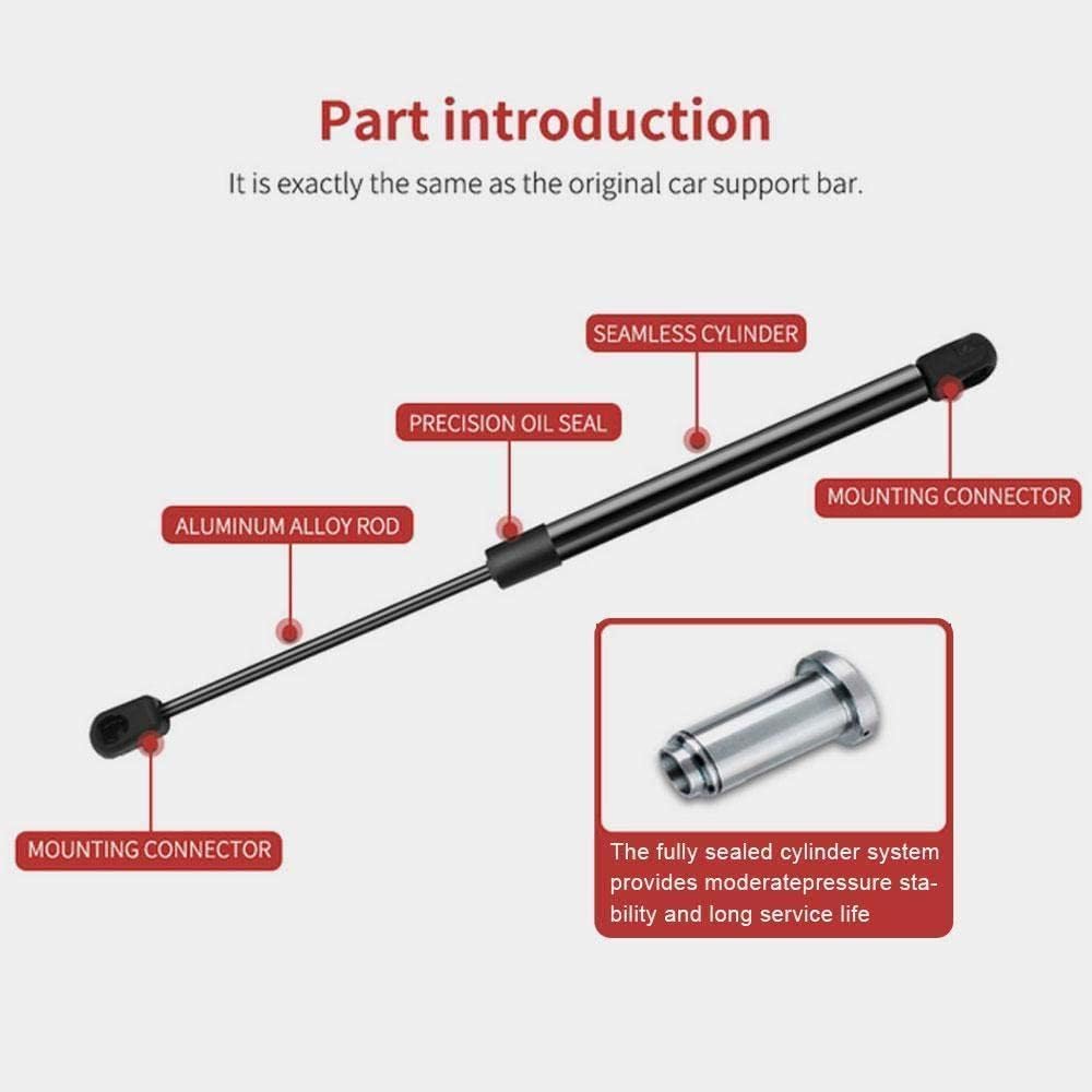 Replacement Gas Struts 2Pcs Car Front for Engine Hood Gas Spring Lift Supports Struts Hydraulic Rod for for Model 3