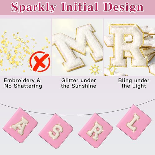 Initial Wallet Women Small Teen Girl Gifts Trendy Stuff Girls Wallets Personalized Christmas Birthday Gift for Women Friends Daughter Granddaughter 6 7 8 9 10 11 12 13 Year Old Pink A4