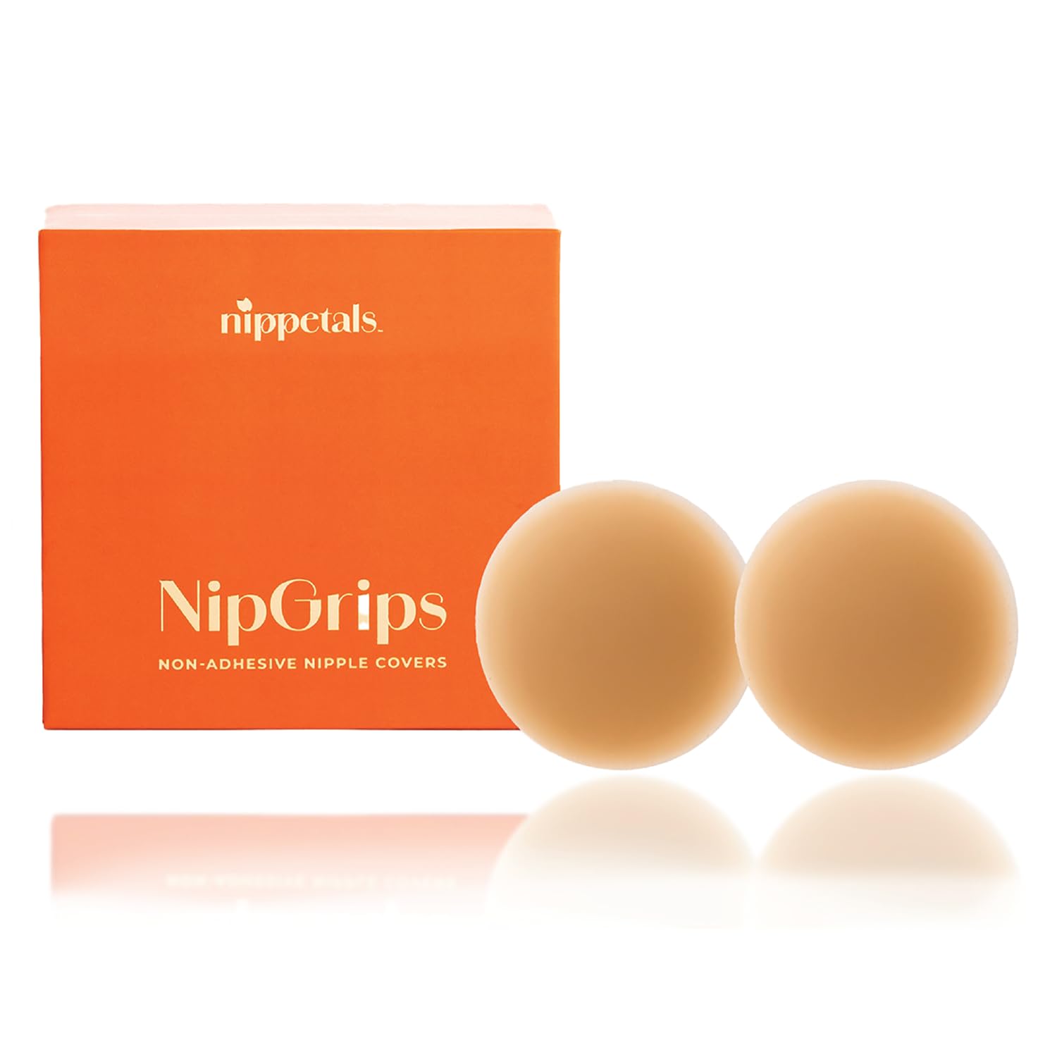 NipGrips Non-Adhesive Silicone Nipple Covers | Reusable Invisible Pasties for Seamless Comfort | Waterproof, Sweatproof & Hypoallergenic | No-Glue Breast Petals