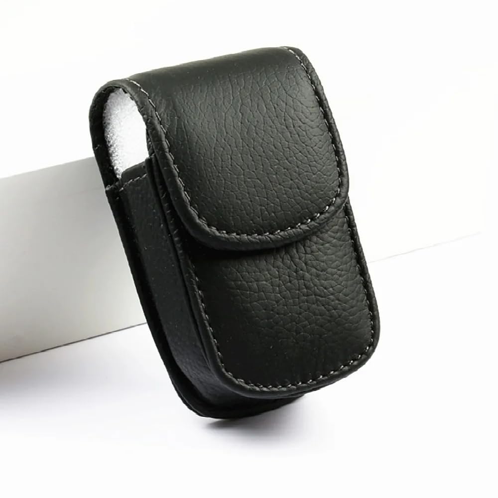Newyorkcellphone Vertical Leather Case with Magnetic Closure with Belt Clip for Touch N Talk Medical Alert Device. Black