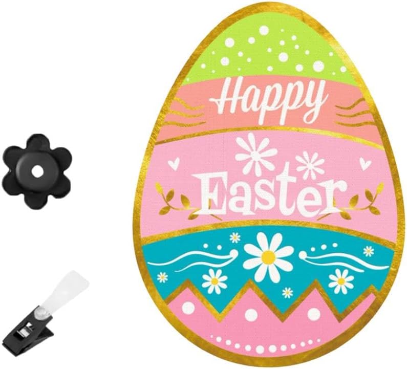 Fonowx Easter Garden Flags Easter Day Easter Eggs Garden Flags Double Sided Outdoor Decor Accessories Garden Welcome Easter Decoration Flags Flags for Outdoor Garden 42x31cm