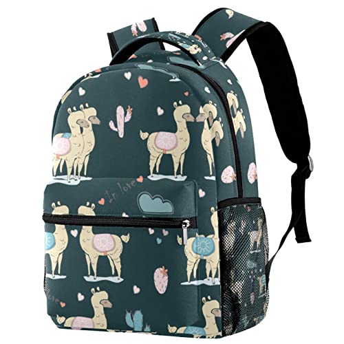 Sac à dos de voyage Campus avec porte-bouteille - Motif flamant rose cactus