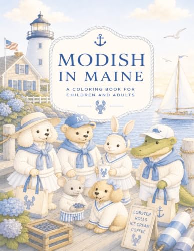 Modish in Maine: A coloring book for children and adults image 2