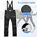 Karlak Winter Warm Snow Ps Cold Weather Waterproof Skiing Ps Trousers with Removable Suspenders for Men Women Skiing Snowboarding Shoveling