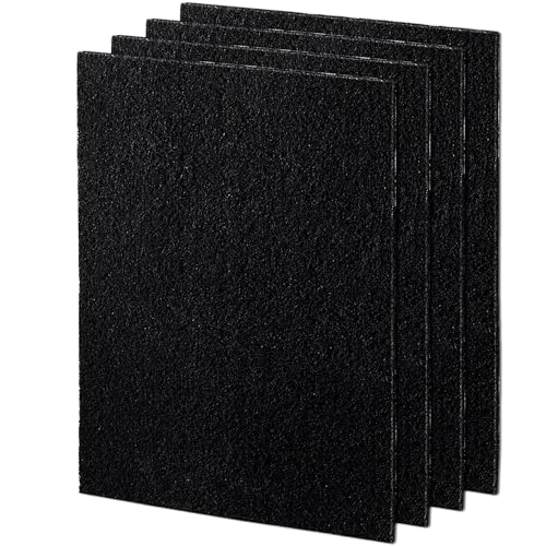 Fellowes Carbon Filters for AeraMax Air Purifiers - 4 Pack (9324201),Black, 16.1" x 12.4" x 0.2" by Fellowes - Image 2