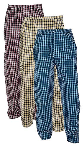 Image of DIGITAL SHOPEE Men's Cotton Checkered Casual Style Pajama Lower Pant Pack Of 3