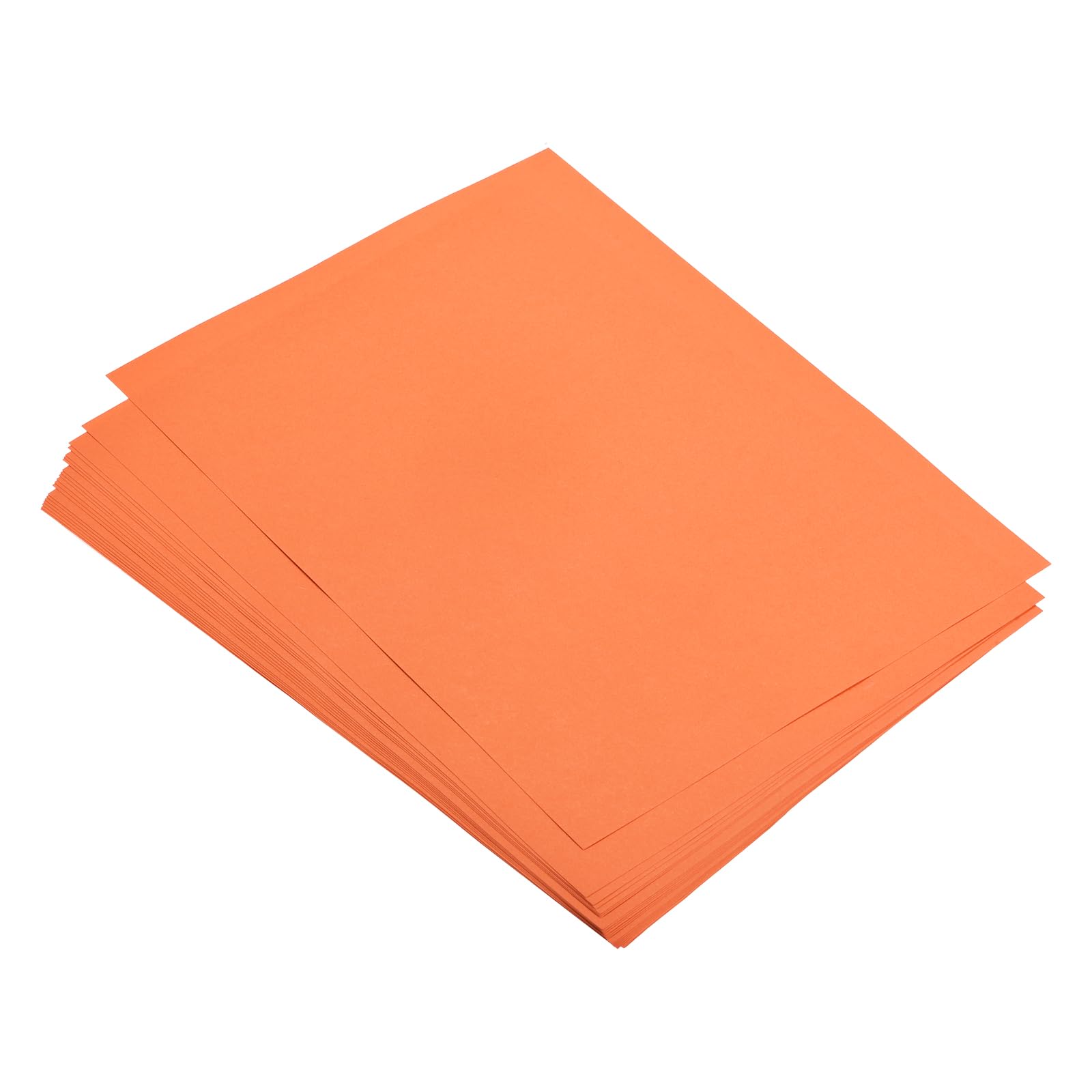 sourcing map 100 Sheets Colored Copy Paper 8.3 Inch Printer Paper 80gsm Orange for Office Printing, Document Copying, Invitations, Forms, Art Projects — image 1