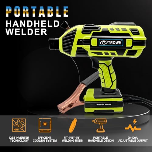 Image of TRQWH Portable Welding Machine 110V Handheld Welder | IGBT Inverter, 5 Variable Current Adjustment, Fit 1 /16 inch-1 /8 inch Welding Rods, for DIY /Home Repair /Farm Maintenance /Automotive