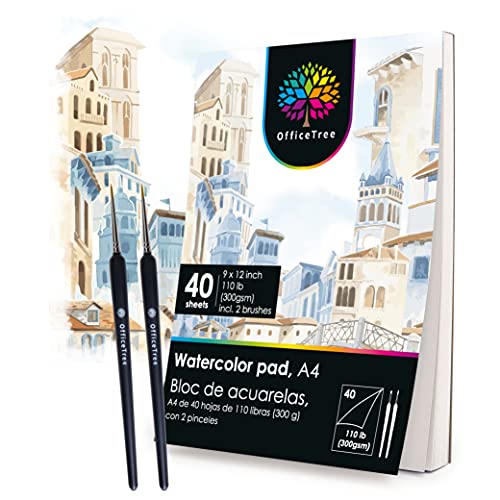 50 Fogli Carta Per Acquerello Ruvida Fatta A Mano - 100% Cotone, 300 G/m², 10,2x15,2 Cm, Bordi Decori, Per Acquerello, Biglietti, Inviti