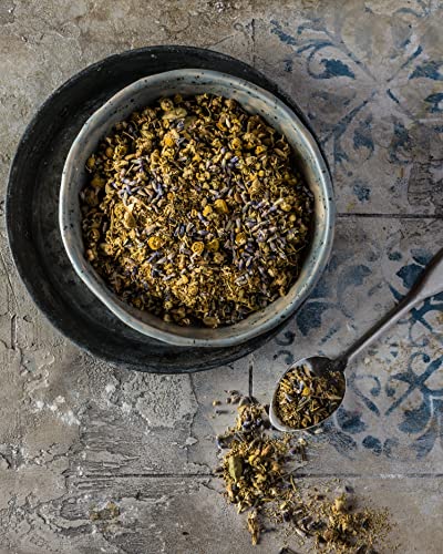 Gardenika Organic Sleep Loose Leaf Tea with Chamomile and Lavender Flowers, Herbal, Caffeine Free, KSA Kosher, Ayurvedic Blend - 4 oz (1 Pack) - Image 6