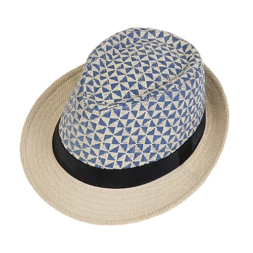 JK Home Cappello di paglia fedora hawaiano per