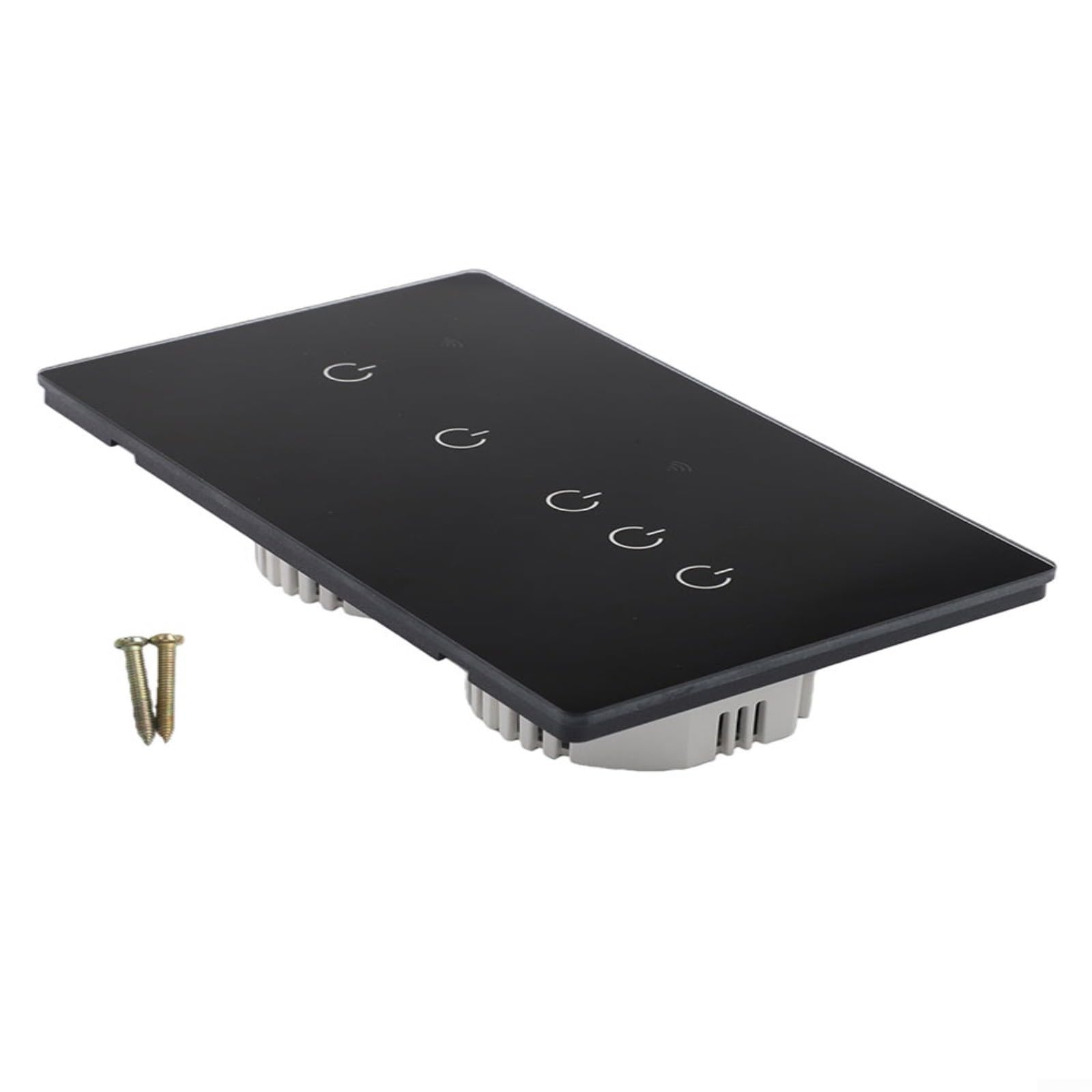 Interruptor táctil inteligente de 2 vías, WiFi, 220 V, 10 A, placa de cristal, control por voz para ALEXA para TUYA para Smart Life, mando a distancia para lámparas de techo, lámparas de bajo consumo