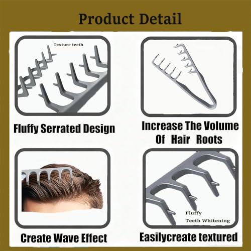 Pack de 2 Peines Texturizadores para Volumen y Estilo miniatura 4