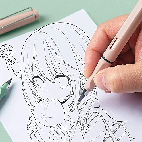 Image of Everlasting Pencil - Infinite Inkless Magic with Eraser, Portable Reusable & Erasable Writing Pencil (4 Pcs, Multicolor)