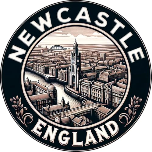 Newcastle England Souvenir Die-Cut Magnet 4-Inch