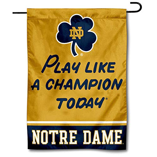 Notre Dame Play Like A Champion Garden Flag bannière extérieure de sport