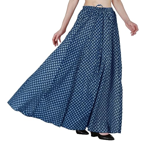 Image of Sttoffa Cotton Printed Women Wear Maxi Long Skirt 40 inch inch Full Length