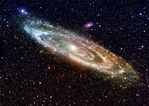 Loccor 5x4ft Fabric Outer Space Spiral Galaxy Backdrop Andromeda Galaxy