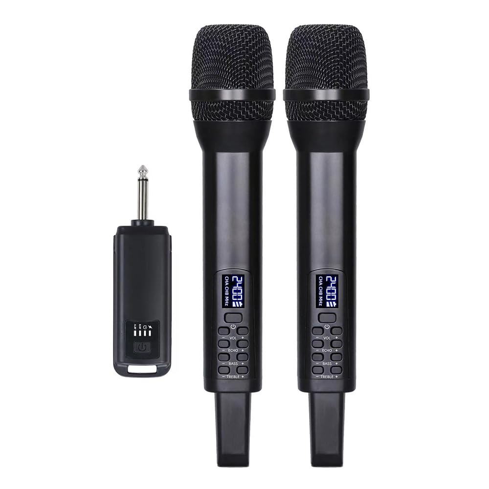microfono per cantare microfoni senza fili microfonico wireless con microfono portatile Microfoni dinamici professionali per home cinema Karaoke Chiesa Discorsi Matrimoni Feste Canto