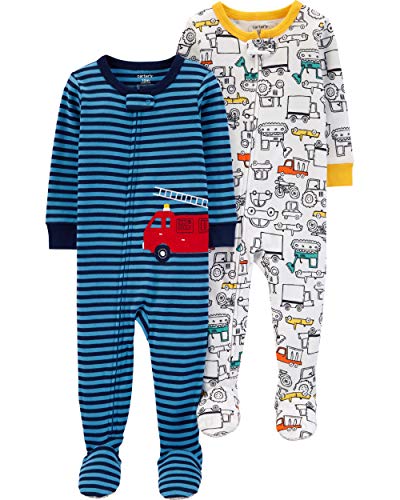 Image of carter's Baby Boys 2-Pack Cotton Pajamas