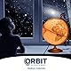 ORBIT Globes & Maps - Retro Leuchtglobus im antiken Stil - 30cm Vintage-Globus mit stabilem Standfuß, Kartenbild 2025 politisch mit LED Leuchte, aktuelles deutsches Kartenbild