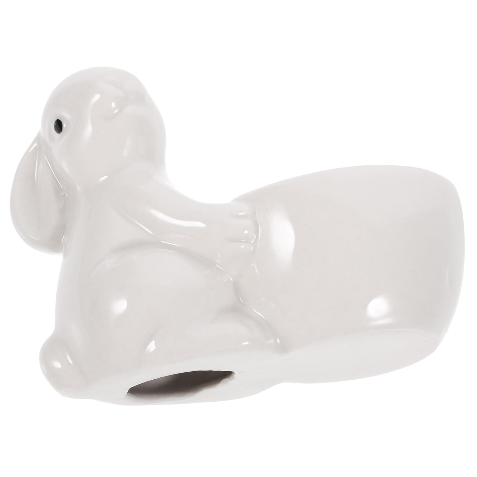 HOMOCONO Rabbit Egg Cup Decorate Egg Cups Bunny Egg Holder Easter Party Favor Lunch Container Cup for Boiled Egg Egg Cup Egg Stand Home Egg Storage Stand White Ceramics