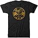 Distressed Gold Iron Banner Premium Tri-blend T-shirt (Vintage Black, Large)