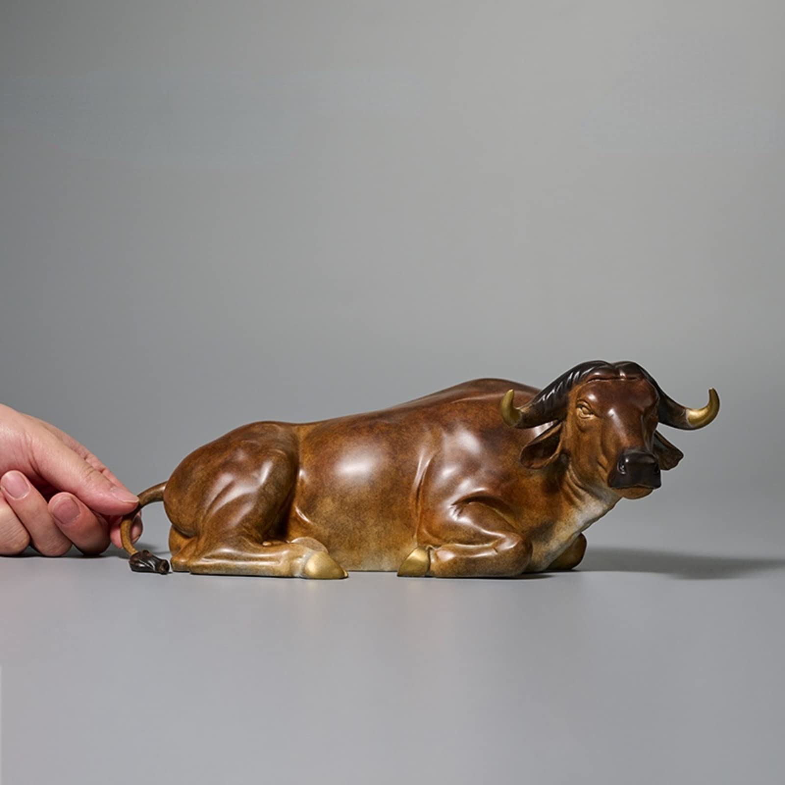 Amazon.com: Brass Simulation Zodiac Ox Sculpture,Metal Animal Cow