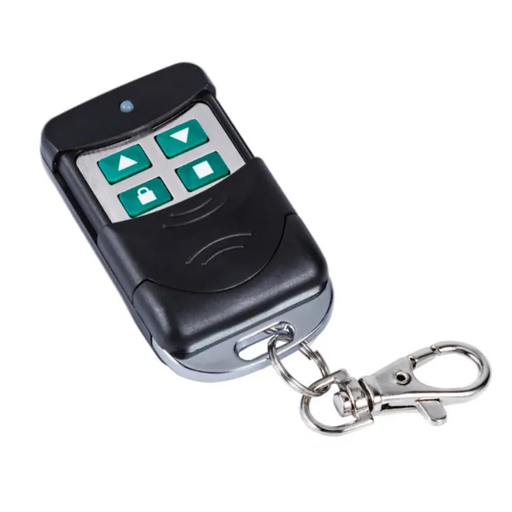 Rubik Garage Door Remote Control 433Mhz, Copy Parking Barrier and Automatic Doors Key Fob, 4 Channel Universal Copier Duplicator