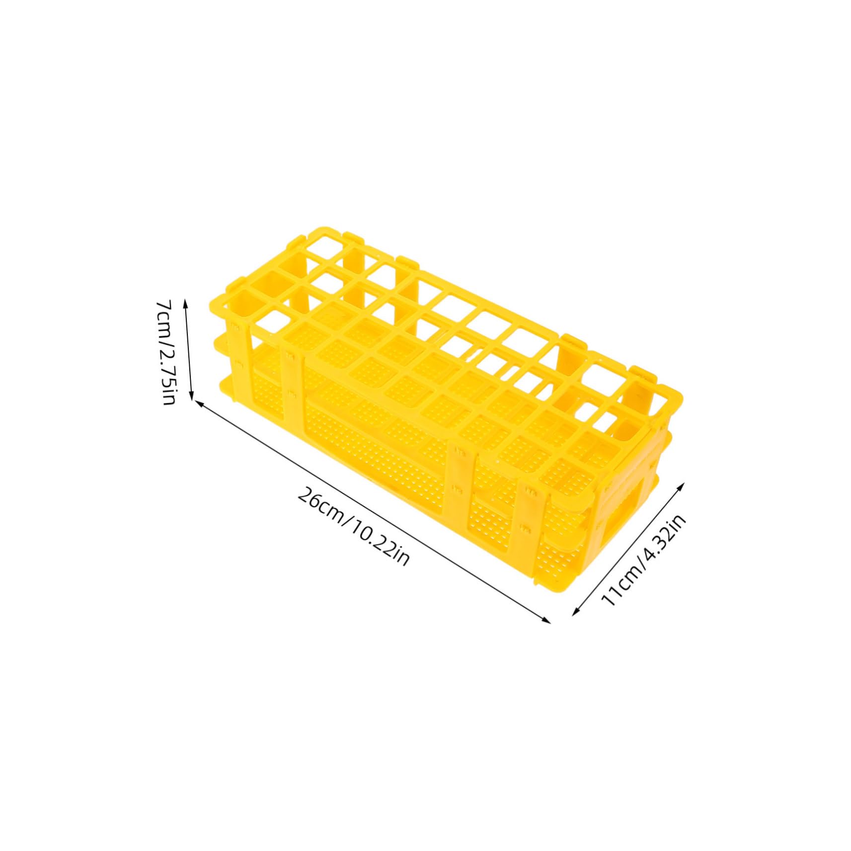 TOPBATHY 4pezzi Porta Provette Plastica per Laboratorio Supporto per Fiale di Campionamento Staccabile per Organizzazione di Campioni Chimici