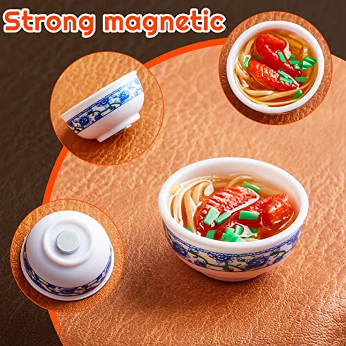 Set de 8 Imánes 3D de Ramen para Refrigerador miniatura 3