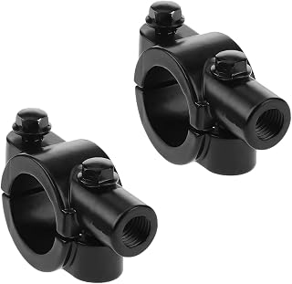 KHGUZ 2PCS Motorcycle Mirrors Mounts, 7/8" 8mm Motorbike Handlebar Holder Clamp Adaptor, Motorbicycle Handle Bar Rearview Bracket Holder Accessories, Universal for ATV Scooter Bike