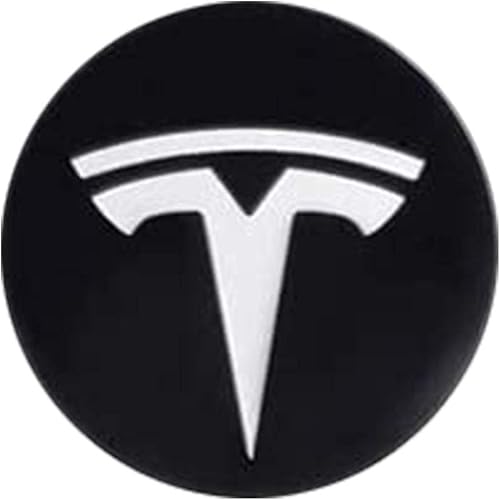 Miniatura 6 de Cubierta central de plástico ABS de 2205in 22 pulgadas con emblema de 22 pulgadas 4 unidades compatible con Tesla