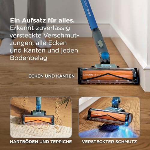 Shark PowerDetect Speed Akku-Staubsauger, Reverse Clean, Salbeigrau – Ansicht 6