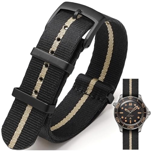 Image of Military Ballistic Nylon Watch Band Heavy Buckle 18mm 20mm 22mm 24mm Thick G10 Premium Nylon Watch Bands Smart Watch Replacement Band Strap for Men Women