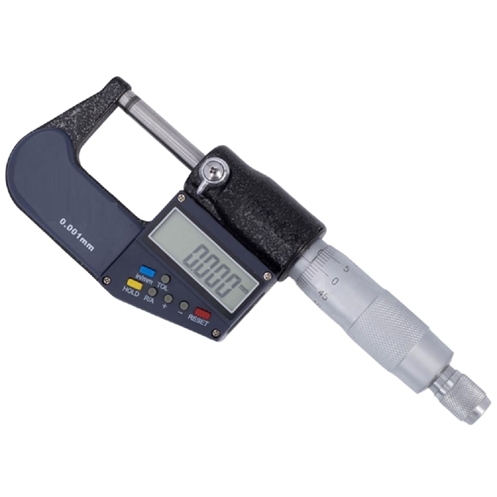 Jnchdghwa Digital Micrometer 0.001mm Electronic Outside Micrometers Chrome Plated Caliper Gauge Measure Tools Data Output