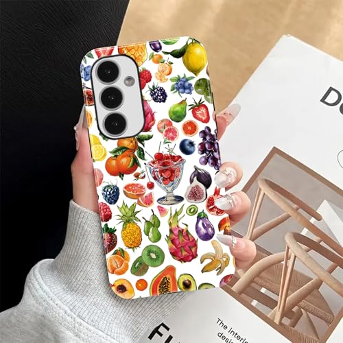 Coque Samsung Galaxy A16 5G fruits d'été antichoc double couche 6,7 pouces
