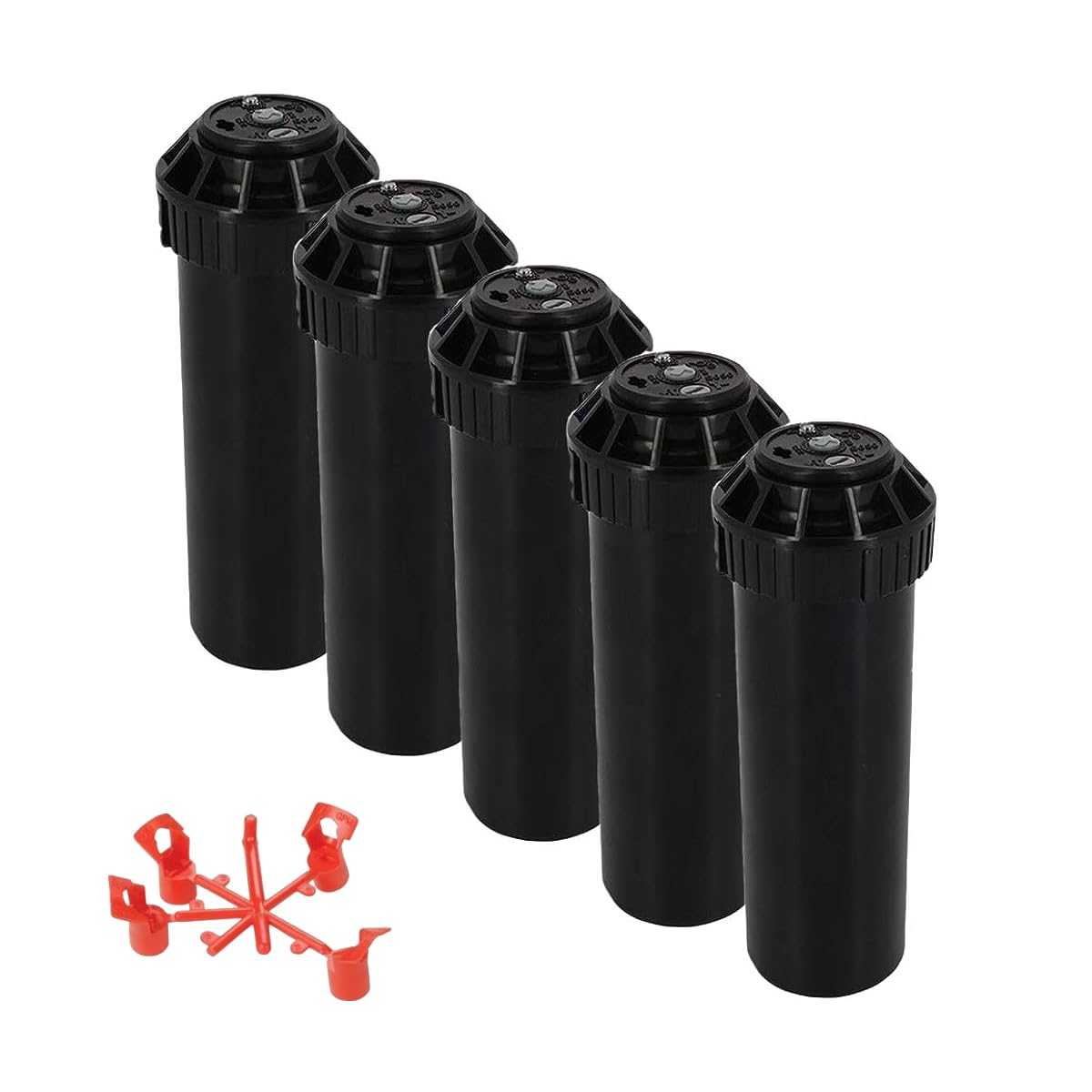 [Pack 5] Irrigatore Rain S050 S a turbina regolabile per irrigazione efficiente e precisa | Irrigatori ingresso 1/2" + ugelli | Irrigatori pop-up di irrigazione