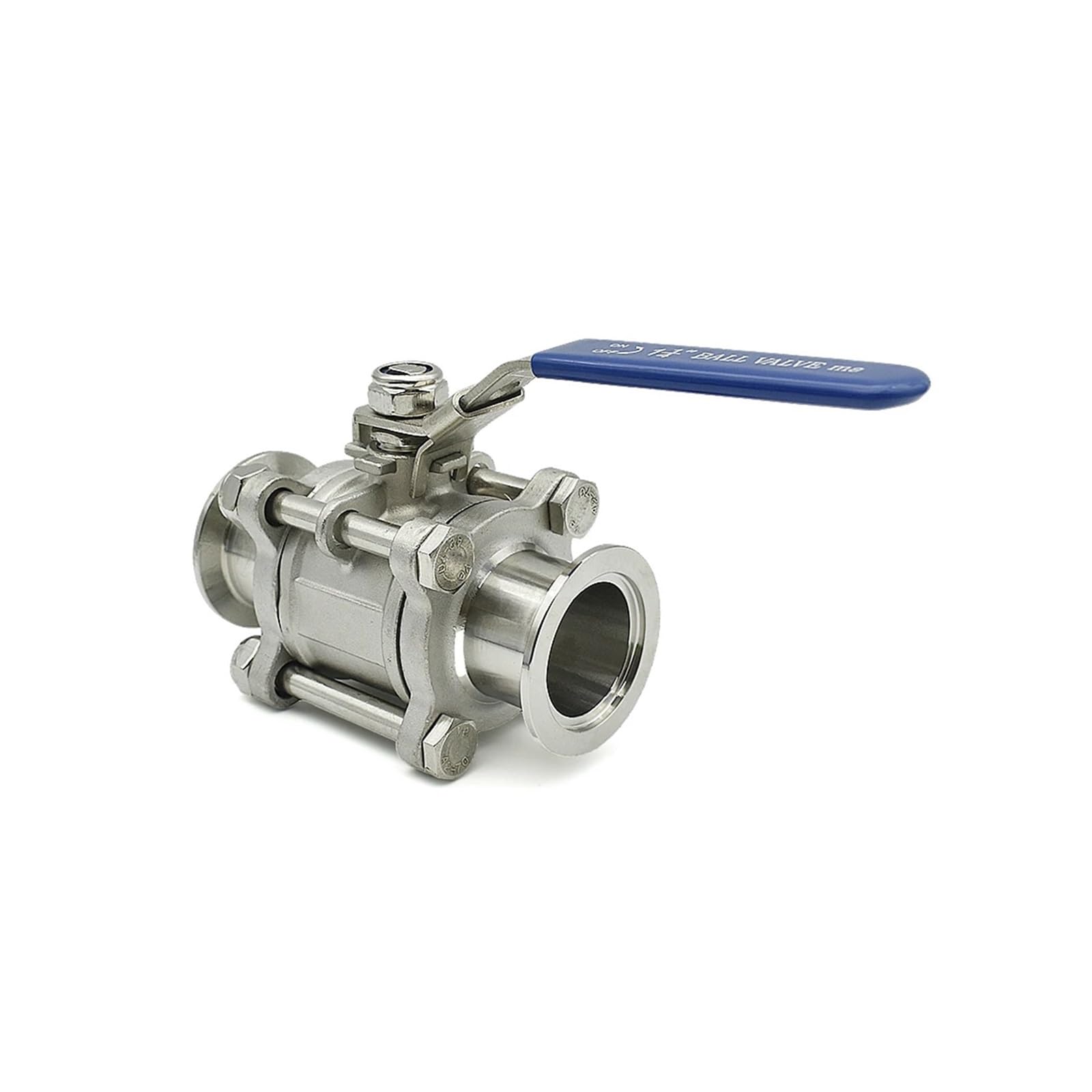 KF16 KF25 KF40 KF50 SUS304 Stainless Steel Three Piece Manual Ball Valve Quick Installation Flange(KF40)