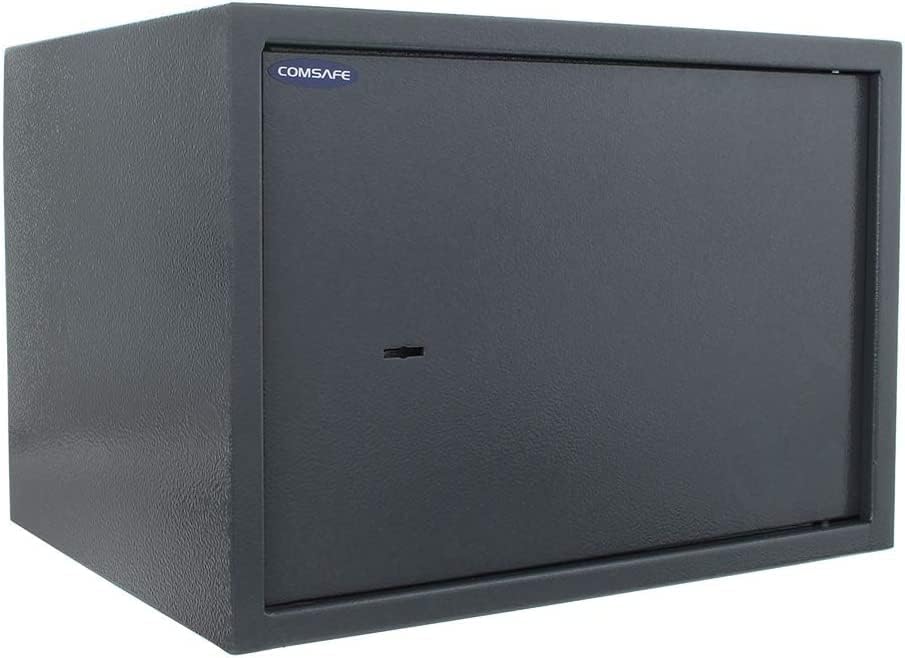 Rottner 3139 Saturn LE25 £1000 Cash-Rated Key Lock Safe for Home or Office Use  Double-Bit Safety Lock with Strong Locking 18mm Bolts  Affordable Fireproof Small Medium Compact Safety Deposit Box