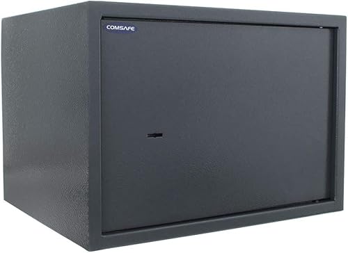 Caja fuerte para muebles Saturn LE 25 de Rottner, Color antracita, An x Al x Pr 350x250x280 mm, Cerradura de llave de doble paletón , 1 Estante, Kit de fijación incluido Cover