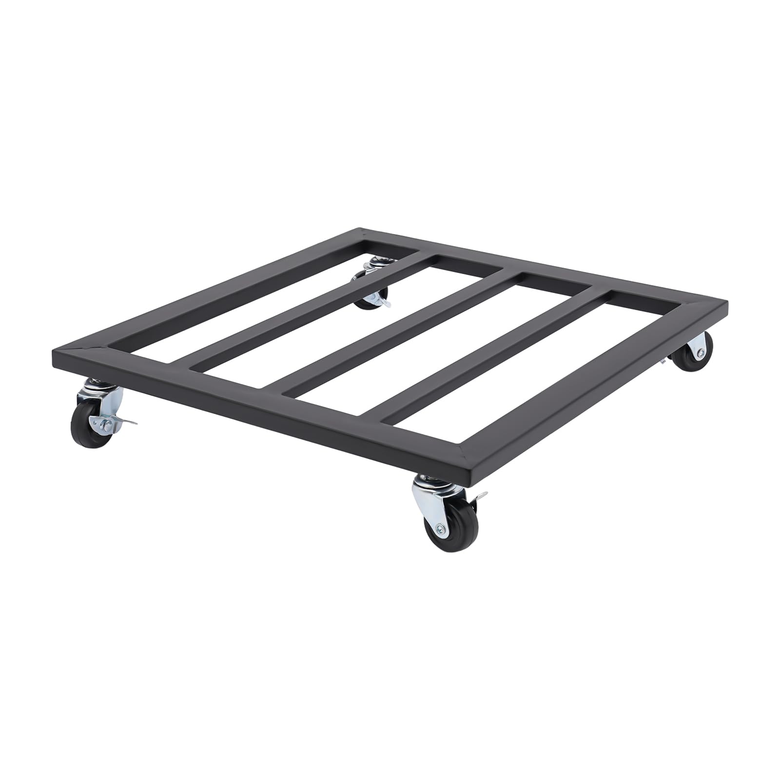 ARPITUYN Plant Stand with Wheels, Planter Trolley with Rolling Wheels, Plant Pot Stand Feet, Metal Square Plant Dolly, Plant Dolly Base for Indoor Outdoor Large Flower Pots Mover