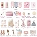30 Piece Baby Gift Basket – Luxury Curated Baby Girl Gift Basket for Newborn, Premium All-in-One Baby Shower Gift Set, Essentials with Keepsakes for First Moments（Pink）