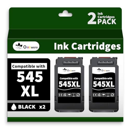 Cartouche d'encre Canon 545 XL noire pack de 2 pour imprimantes Pixma TS3150 et MG2550S